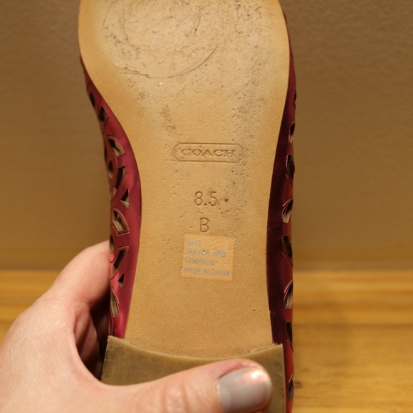 Coach metallic pink flats - would fit size 10 - Picture 5 of 12